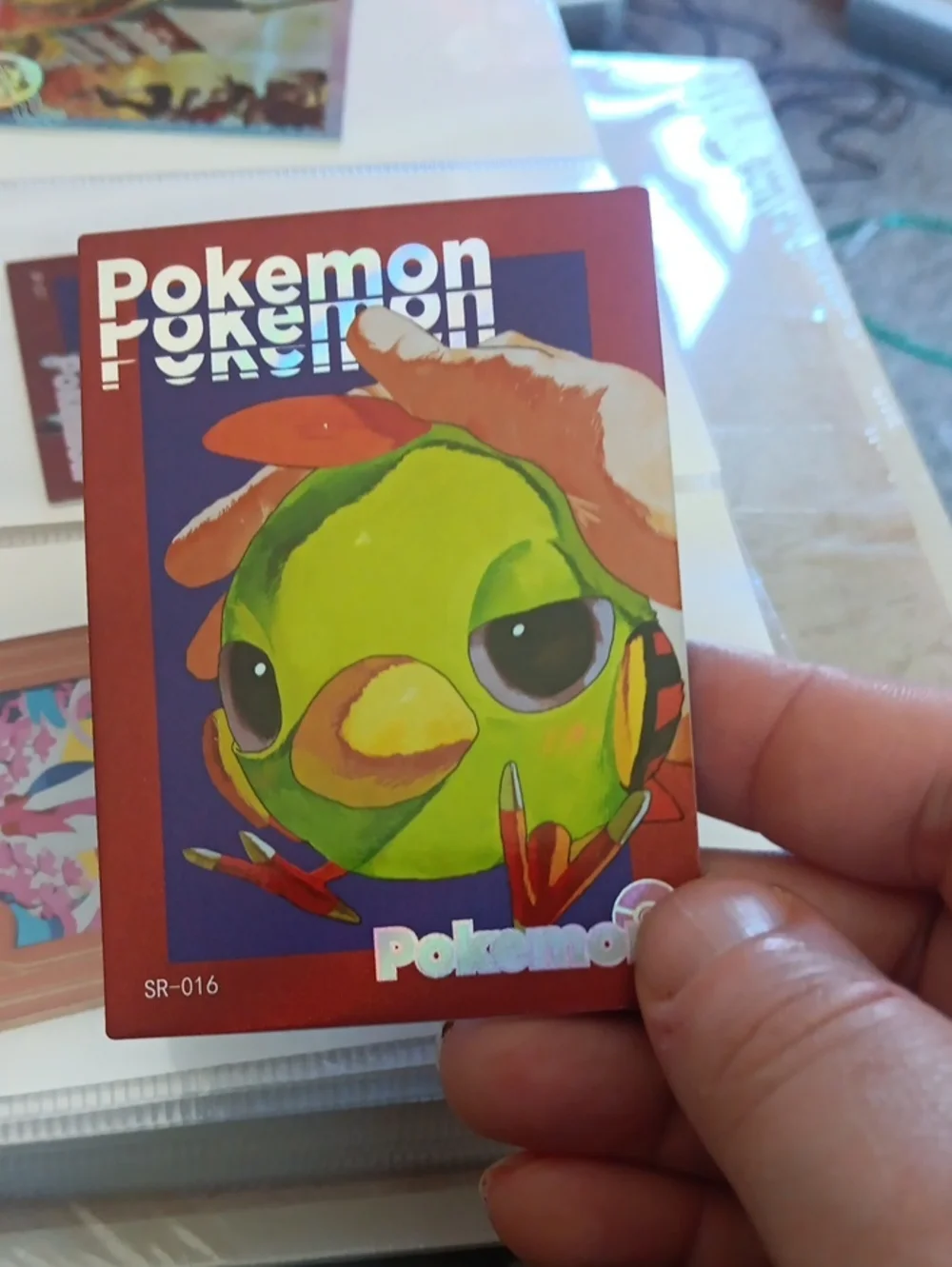 Pokemon Green & Red Bird Art Card